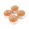 ALUMINUM BEADLOCK 1.9" WHEELS - ORANGE (4PC)