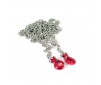 DELUXE ALUMINIUM RED WINCH HOOKS & CHAIN SET