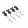 PRO ALUMINIUM EASYPULL TABS & BODYCLIPS (4PC) - BLACK