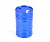 ALUMINIUM ANODISED OIL DRUM W/REMOVABLE LID - BLUE