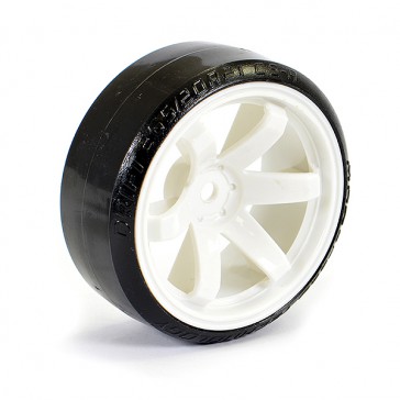 1/10 STREET/DRIFT TYRE 6-SPOKE WHEEL (6MM OFFSET)