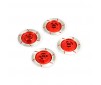 ALUMINIUM DISC BRAKE w/WHEEL HEX (4pc) - RED