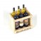 SCALE WOOD CRATE w/WINE BOTTLES