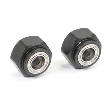 ALUMINIUM FRONT WHEEL 12MM HEX ADAPTORS w/BRG (PR)