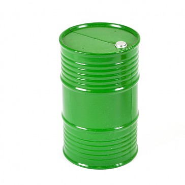 PAINTED OIL DRUM - GREEN