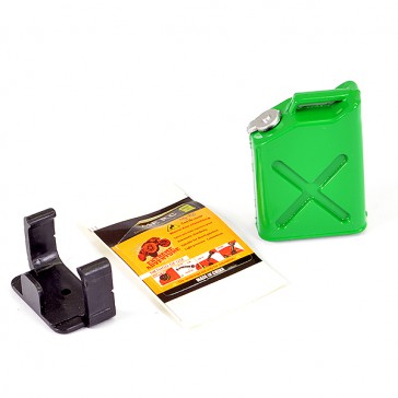 PAINTED FUEL JERRY CAN & MOUNT - GREEN