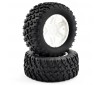 COMET DESERT BUGGY/SC REAR MOUNTED TYRE & WHEEL WHITE