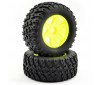 COMET DESERT BUGGY FRONT MOUNTED TYRE & WHEEL YELLOW