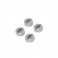 DISC.. FURY X ALUMINIUM WHEEL HEXES W/PINS (4PC)