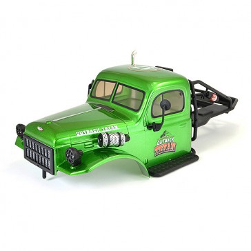 TEXAN 1/10 CAB BODYSHELL & ROLL CAGE ASSEMBLY - GREEN