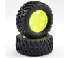 COMET DESERT BUGGY/SC REAR MOUNTED TYRE & WHEEL YELLOW