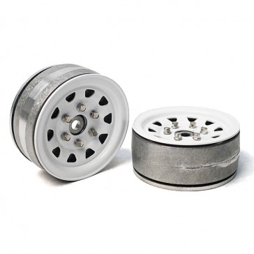 1.9 SR04 BEADLOCK WHEELS (SEMIGL0SS SILVER) (2)