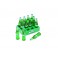 SCALE SOFT DRINK CRATE W/BOTTLES lemonade green