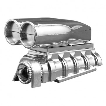 CHROME SHOTGUN STYLE MOCK INTAKE & BLOWER