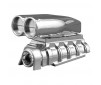 CHROME SHOTGUN STYLE MOCK INTAKE & BLOWER