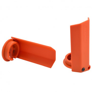 TRAXXAS X-MAXX SHOCK SHAFT GUARDS - ORANGE