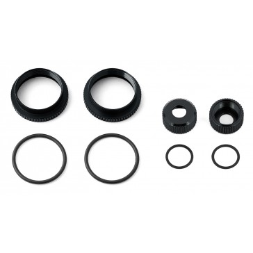 16MM SHOCK COLLAR & SEAL RETAINER SET - BLACK