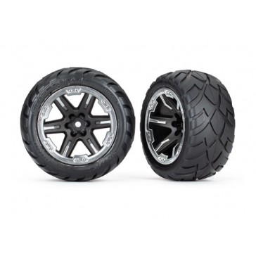 4WD F/R, 2WD Fr Tires & wheels (2.8') (RXT black& Chr.+Anaconda t.) 2