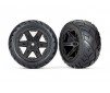 2WD rear Tires & wheels (2.8') (RXT black wheels+Anaconda tires) (2)