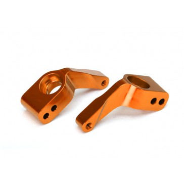 Stub axle carriers Rustler/Stampede/Bandit (2) 6061-T6 alum. (orange)