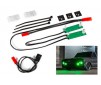 LED light set, front, complete (green)