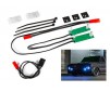 LED light set, front, complete (blue)