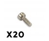 OUTBACK FURY ROUND HEAD SCREW 2X5MM (20PC)