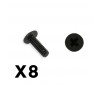 OUTBACK MINI 3.0 BUTTON HE AD METRIC HEX SCREW 2X5 (8PC)