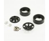 TEXAN 1/10 6-SPOKE BLACK BEADLOCK WHEEL (PR)