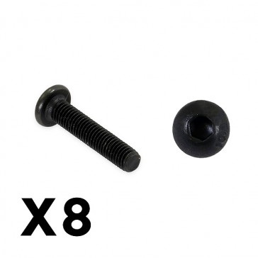 OUTBACK FURY BUTTON HEAD 3X16MM HEX SCREW (8PC)