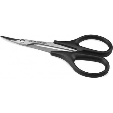 Precision Curved Scissors, Stainless Steel-Black