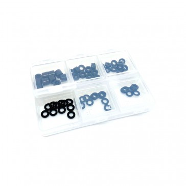 Alloy 3mm Washers (60) with Box Black