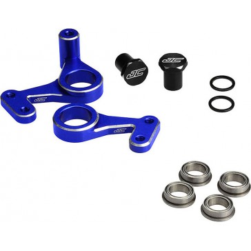 RC10 Aluminum Steering Bell-Crank Set-Blue