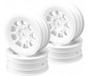 9 Shot-2.2" Front Wheel (White)-4pc