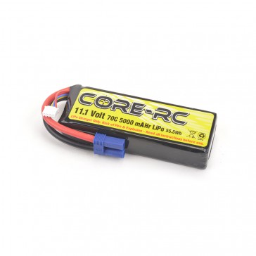 5000mAh 11.1V 3S 70C S/C LP LiPo EC5