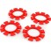 Satellite Tire Gluing Rubber Bands-Red