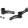 DISC.. DR10/SR10/RB10 Aluminum steering bellcranks -Black