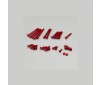 Alloy Screw Set EX-RR/EX2/LDT/NEXT Red