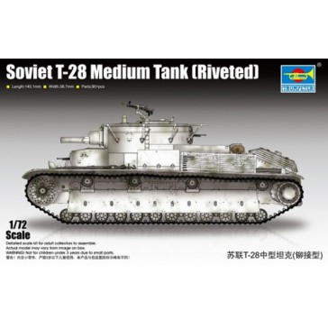 Soviet T-28 Med.Tank (Riveted) 1/72