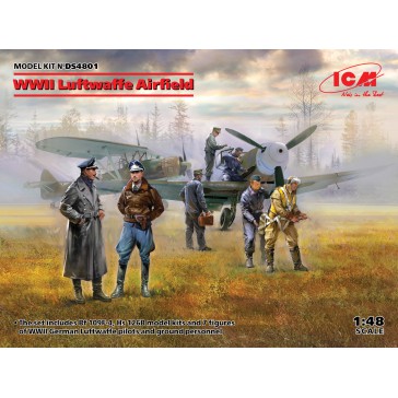 WWII Luftwaffe Airfield (7fig.)1/48