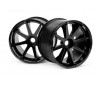 Blast Wheel Black (115X70Mm 7Inch/2Pcs)