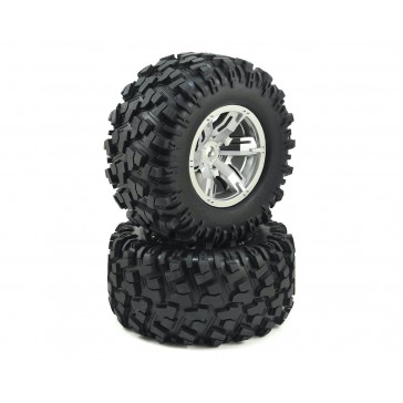 DISC.. TIRES & WHEELS, X-MAXX SATIN CHROME