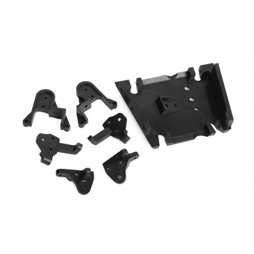 Skid Plate and Suspension Mounts for Cross Country Off-Road Chassis