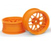 TECH 7 WHEEL ORANGE (6MM/2PCS)