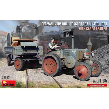 German Industrial Tractor  D8511 '36 with Cargo Trailer 1/35