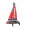 DISC.. BINARY V2 400mm MINI CATAMARAN SAILBOAT RTR RED