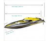 ALPHA BRUSHLESS YELLOW ARTR RACING BOAT w/oBATT/CHRGR