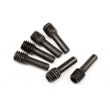 Screw Shaft M4X2.5X12Mm (Black/6Pcs)