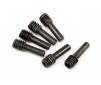 Screw Shaft M4X2.5X12Mm (Black/6Pcs)