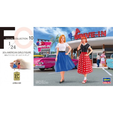 1/24 AMERICAN GIRLS 50ER JAHRE 2 STÜCK FC10